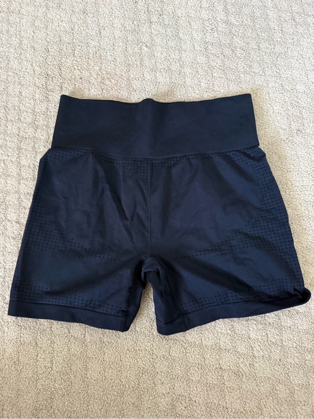 Women’s Black High-Waist Bike Shorts with Supportive Waistband